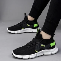 solid color black fabric shoes man sneakers non slip outsole mens casual shoes spring new style fashion rubber soft soled shoes