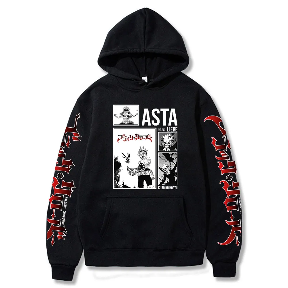 

Мужская толстовка с капюшоном и принтом в стиле аниме