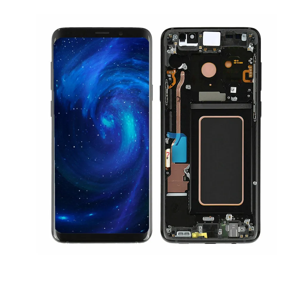 

100% Tested ORIGINAL Amoled With Dead Pixels LCD For SAMSUNG Galaxy S9 Display G960 G960F and Touch Screen Digitizer with Frame