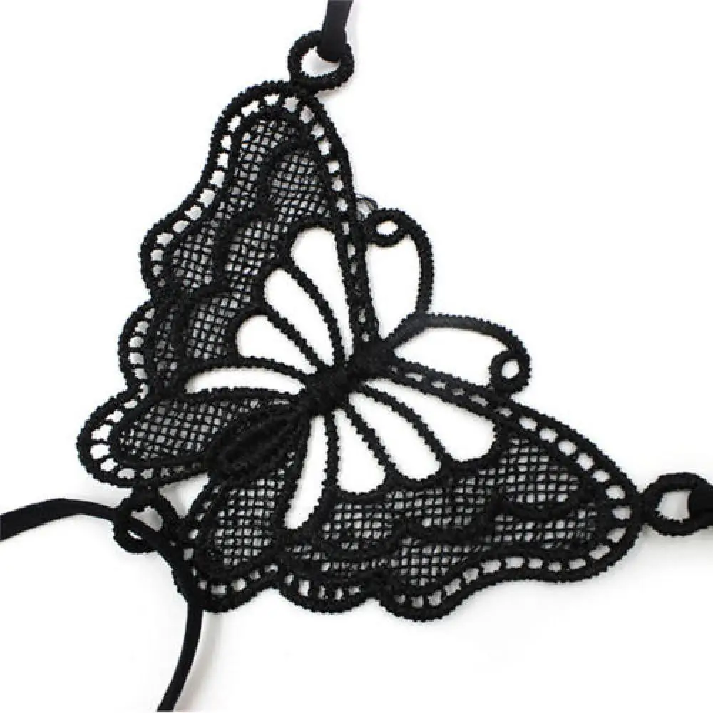 Женский кружевной бюстгальтер с большими бабочками регулируемый без бретелек на