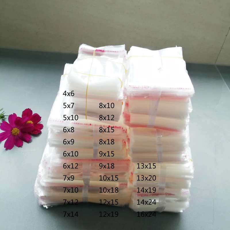 

Прозрачные самоклеящиеся пакеты ruihaoyu 5000 шт