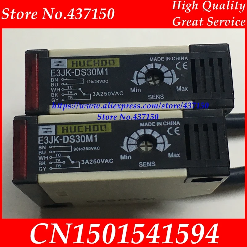 Диффузный фотоэлектрический выключатель датчика E3JK-DS30M1 90-250VAC 12-24VDC, 12-240VDC 24-240VAC