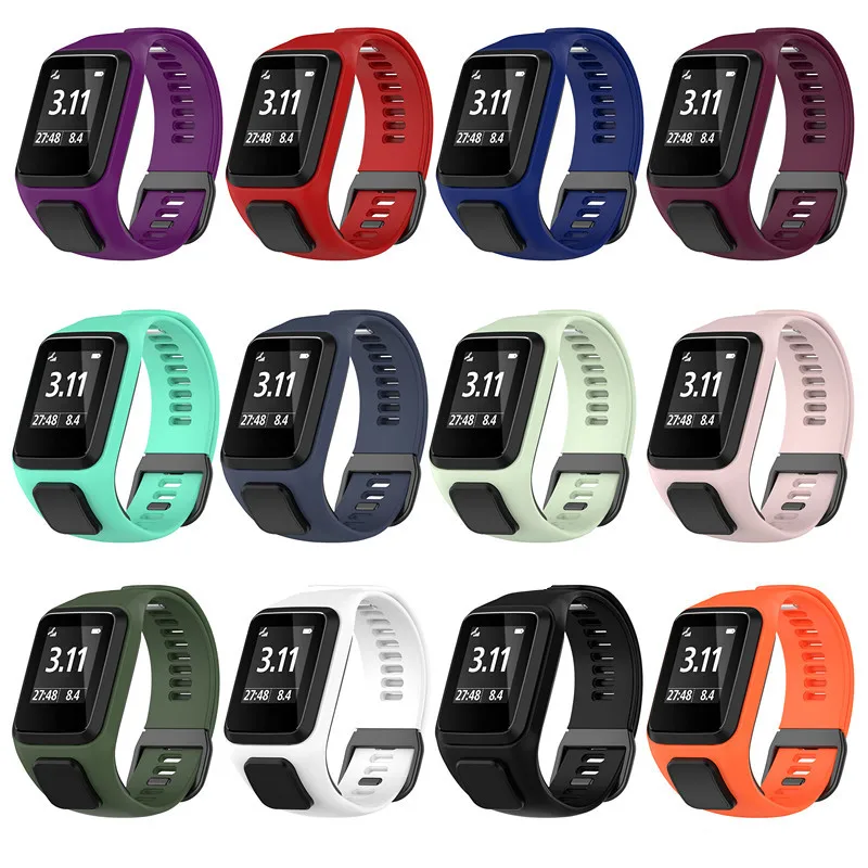 

Силиконовый сменный ремешок на запястье для часов TomTom Runner 2 3 Spark 3 GPS высококачественные часы Tom2 3 4 Series мягкий умный ремешок