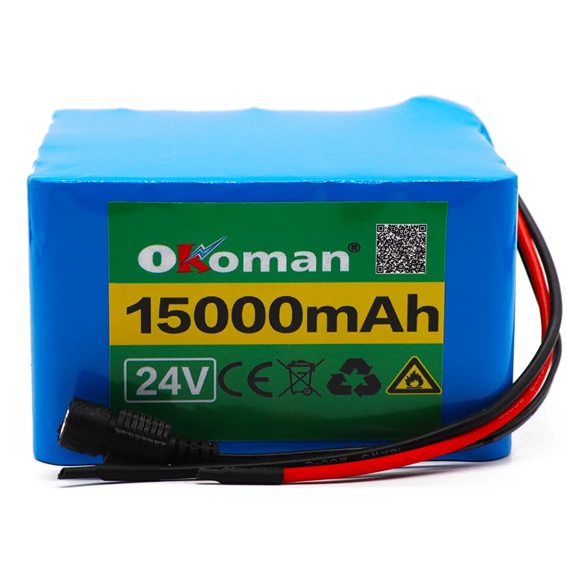 6S5P 24V 15Ah 25.2V lithium battery pack batteries for electric motor bicycle ebike scooter wheelchair cropper with BMS+ charger |