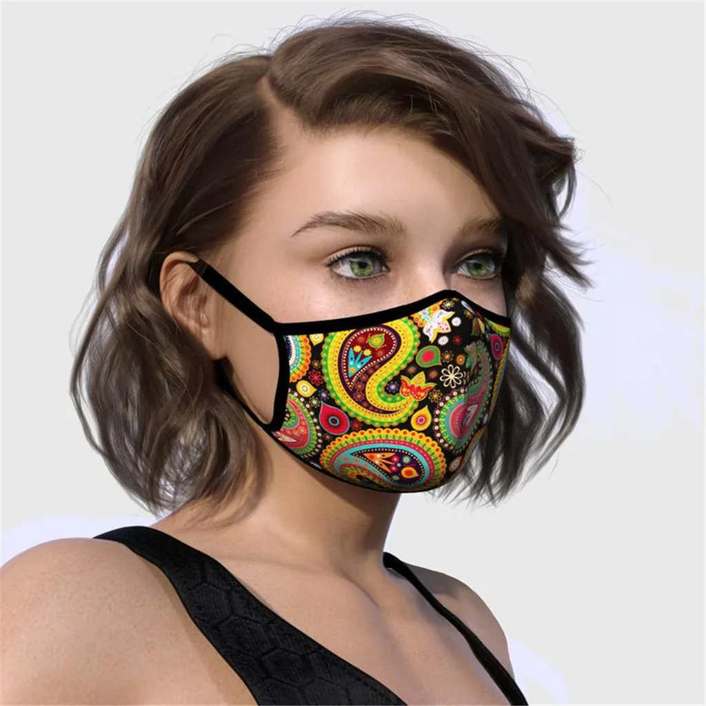 Mustache Beard Face Mask Cover Washable Reusable Custom Printed Comfortable Health Care breathable mascarillas | Аксессуары для