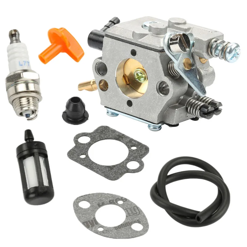 

Spark Plug Carburetor kit Tools FS52 FS66 For Walbro WT-45 Trimmer Engine