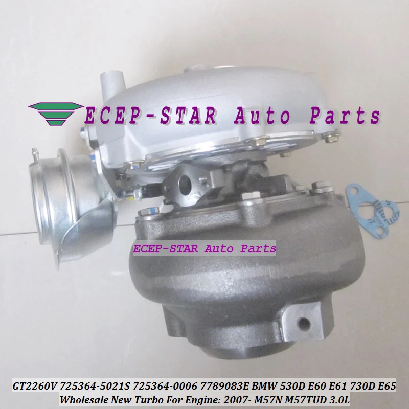 GT2260V 725364 0007 11657789083H 1165778908G Turbo для BMW 530D E60 E61 730D E65 2007 M57N M57TUD M57DTUE65 3.0L 218HP|turbo shoes|turbo