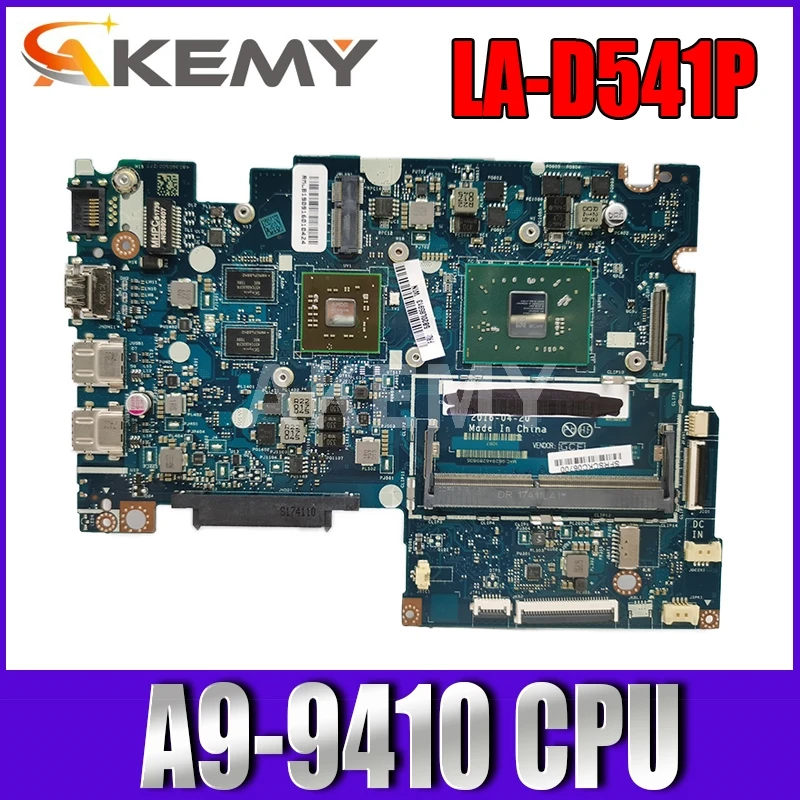 

Akemy 5B20L85913 BAUS0 Y0 LA-D541P для Lenovo Yoga 510-14AST 500-14ACZ материнская плата для ноутбука A9-9410 CPU GPU 2GB