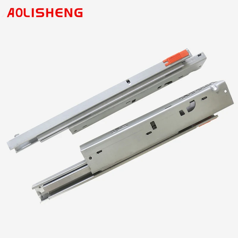 AOLISHENG скрытый ящик бегун три секции мягкое закрывающее Нижнее крепление кухонный