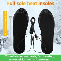 durable electric insoles usb charging large heating area electric thermal insoles heated insoles 1 set