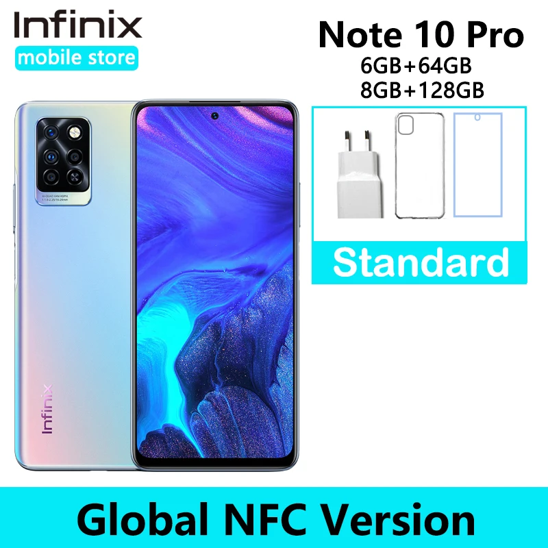 Смартфон Infinix Note 10 Pro NFC 33 Вт 8 ядерный Helio G95 6 95 дюйма 90 Гц|Смартфоны| |