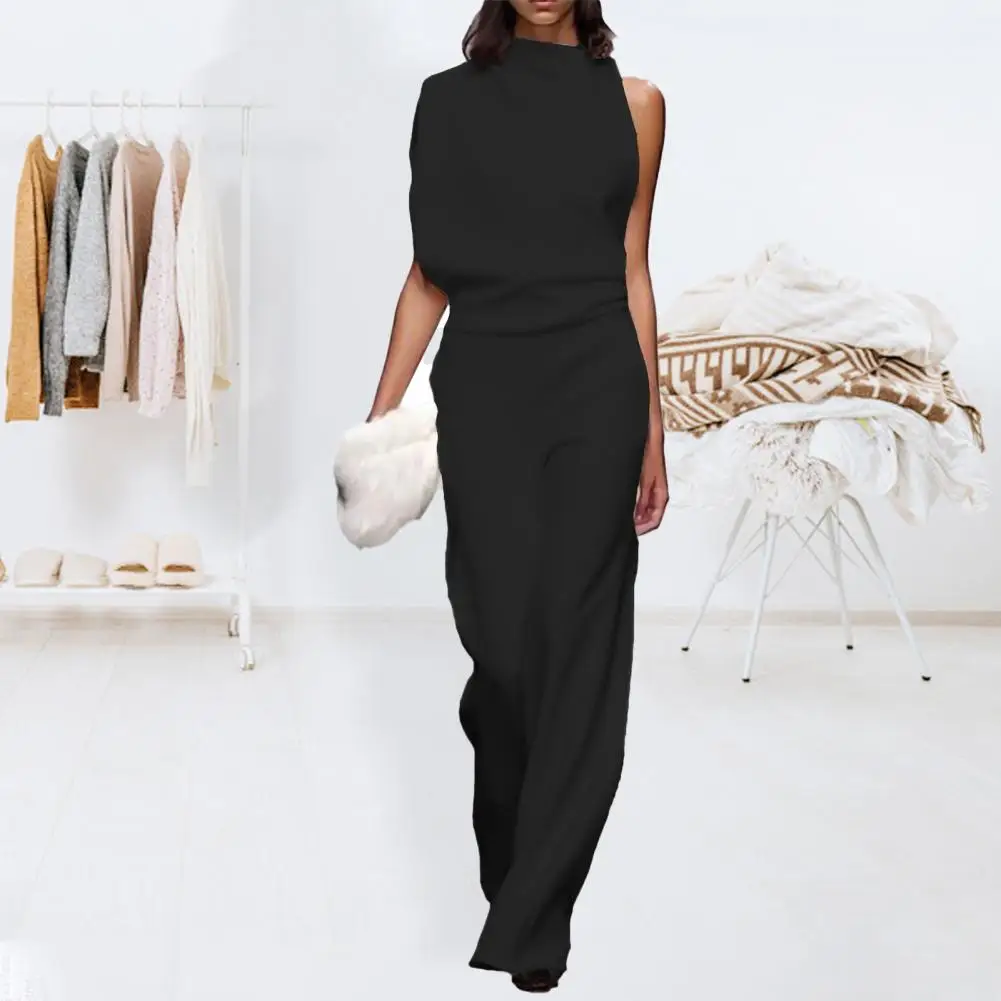 

Jumpsuit Sleeveless Loose Women Women Sleeveless Wide Leg Overall for Party