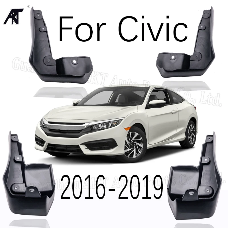 Щитки от грязи подходят для: HONDA CIVIC 2016 2017 все новые 4 дверные щитки для седанов