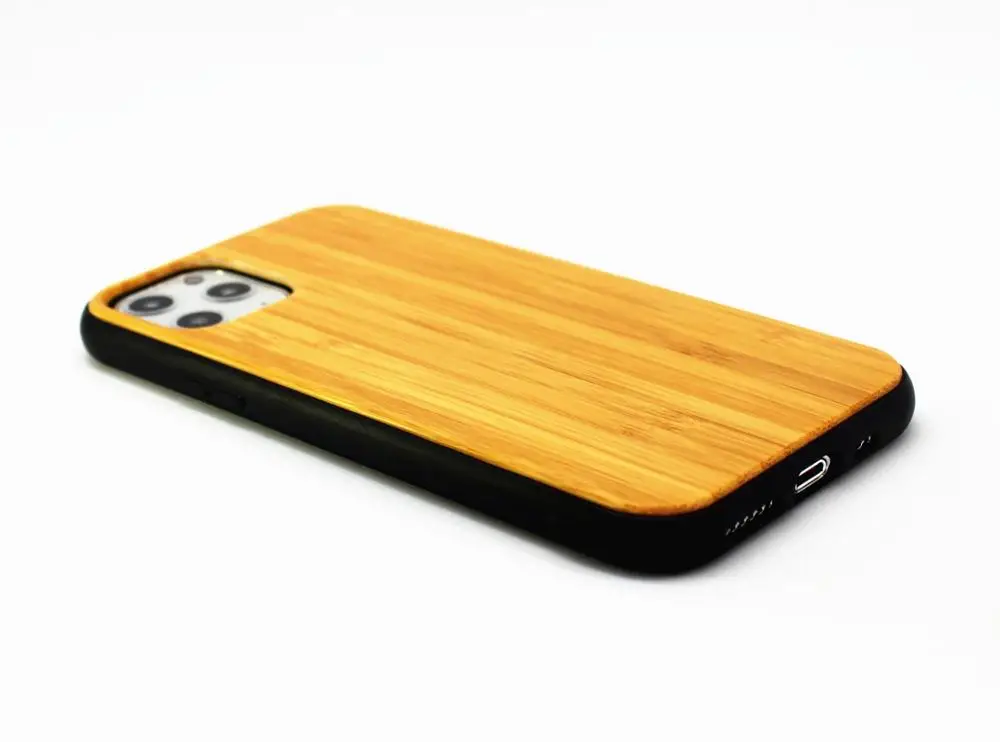 Чехол из бамбука и ТПУ для iPhone 12 mini 11 Pro Max XS XR X 8 7 6 6S Plus|Бамперы| |