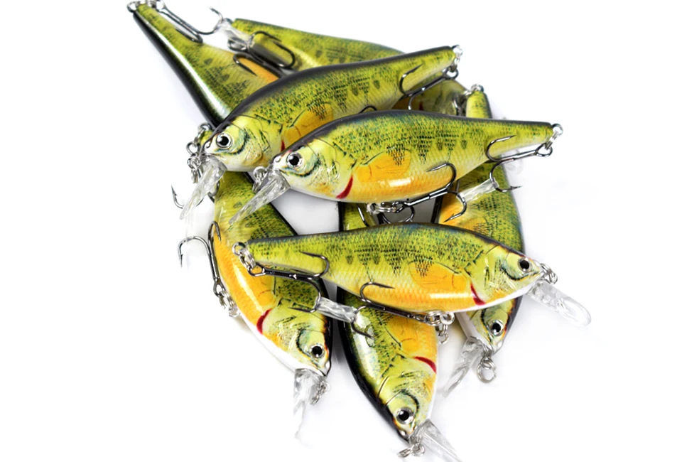 CCLTBA 95mm 12.5g Shad Jerk Bait Fishing Lure Sinking Wobblers Crank Jerkbait Fishing Tackle
