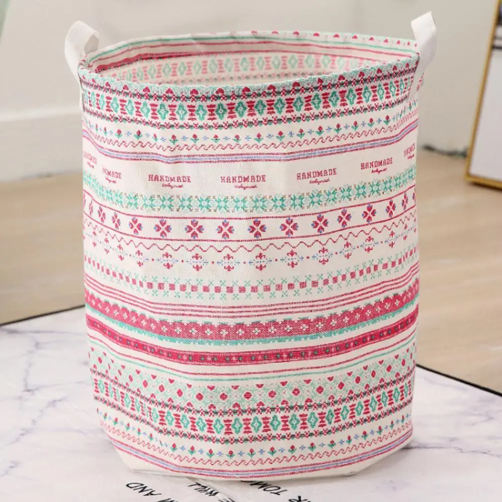

2021 New Super Large Laundry Basket With Drawstring Storage Toys Hamper Bucket Folding Anti-dust Clothes Big Round Barrel D Z7i5