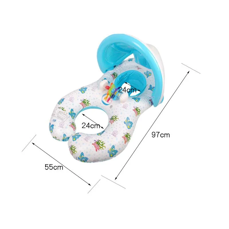 2019 новый безопасный родитель ребенок плавательный круг кольцо детский пляж