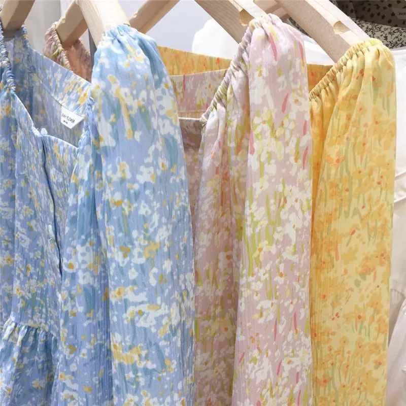 

Vintage Florals Loose Blouse Korean Slim Square Collar Newest Print Ruffles Office Lady Streetwear Women Shirts Tops Blusa 10112