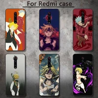 seven deadly sins meliodas phone case for redmi 5 5plus 6 pro 6a s2 4x go 7a 8a 7 8 9 k20 case