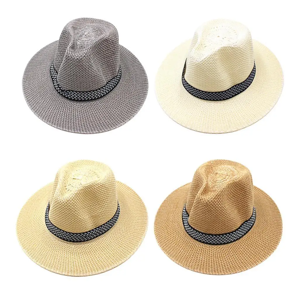 5 цветов мужская шляпа с широкими полями джаз кепка для путешествий Пляжная