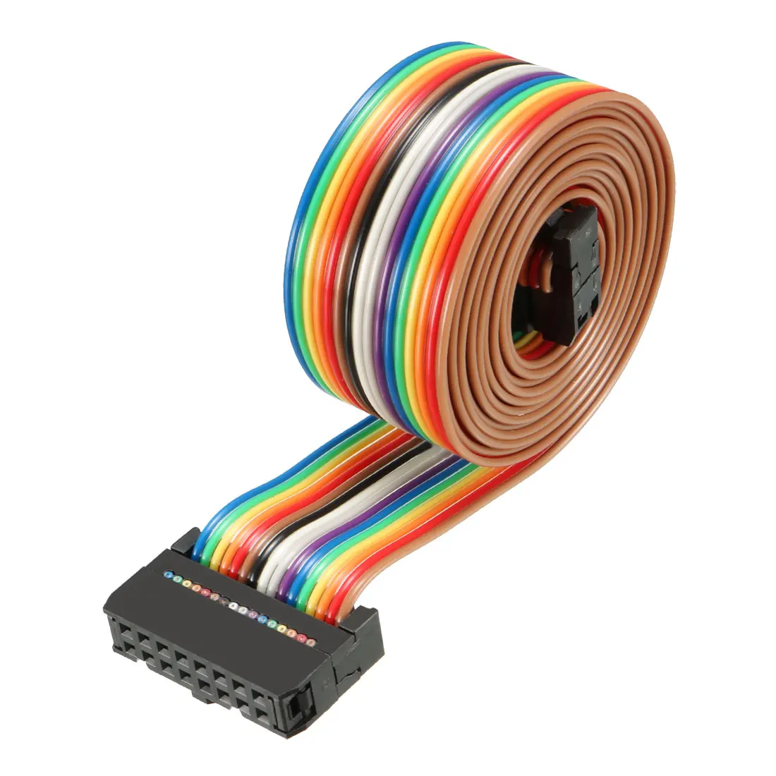 

uxcell 1 Pcs IDC Rainbow Wire Flat Ribbon Cable 16 Pins 118cm Length 2.54mm Pitch Type-C for Laptops, LCD TVs, LCD Monitors