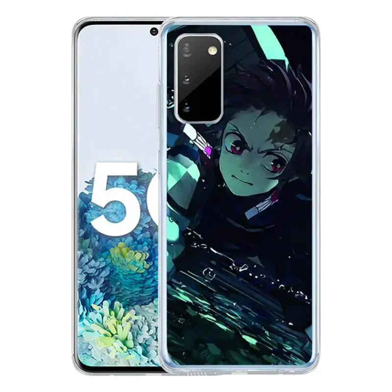 

Demon Slayer Phone Case For Samsung S10 S10lite 2019 S9 S9plus S8 S7 transparent cases