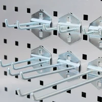 peg shelf mounting crossbar iron display hook double straight hanging plate hardware tool hook square hole