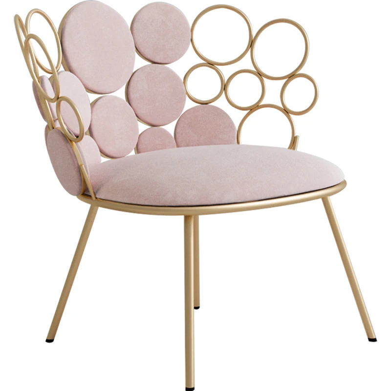 

Nordic Living Room Chair Makeup Luxury Iron Clothing Store Sofa Beauty Shop Chair Ins Casual Bedroom Single Living Room Chairs