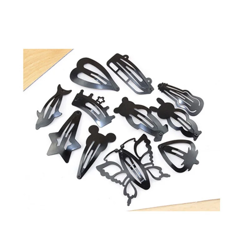 Горячая Распродажа трендовые 4 штуки в партии красивые металлические заколки для