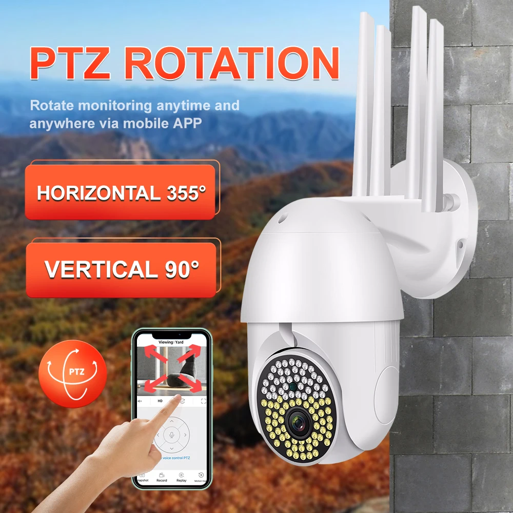 Купить IP-камера Podofo, 2 МП, PTZ, Wi-Fi, 360 °, 4-кратный зум