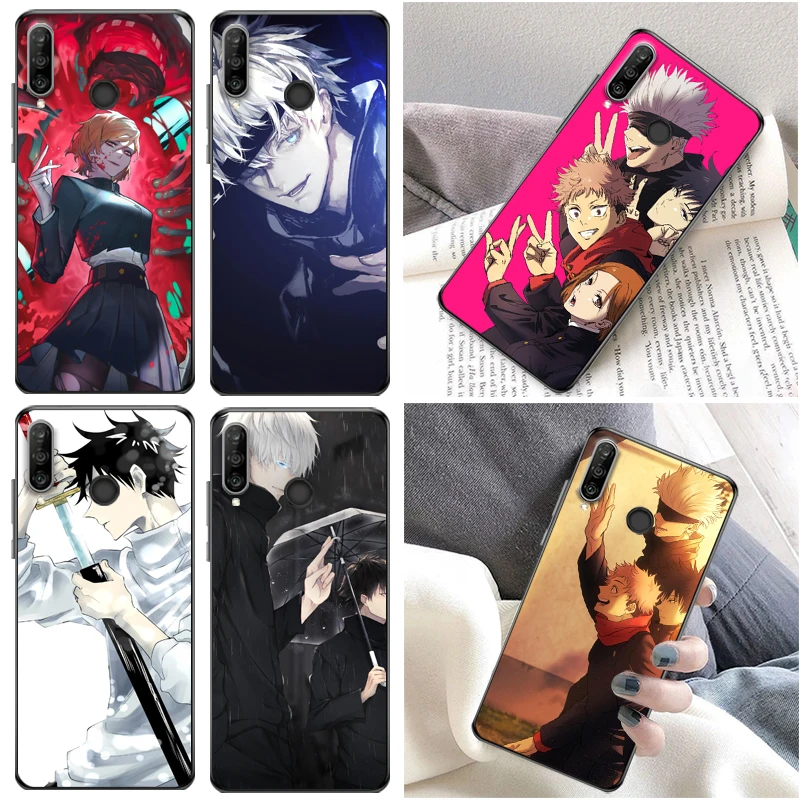 

Jujutsu Kaisen Sukuna Satoru Gojo Fushiguro Megumi Yuji Itadori Phone Case For Huawei P30 Pro Lite Back Cover Coque Funda