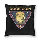 Наволочка Doge Dogecoin в скандинавском стиле с изображением астронавта, космоса, шины, Ину к Луне, наволочка для дивана, домашний декор BTC