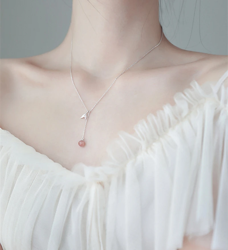 Женское ожерелье с подвеской в виде хвоста русалки серебристого цвета - купить по