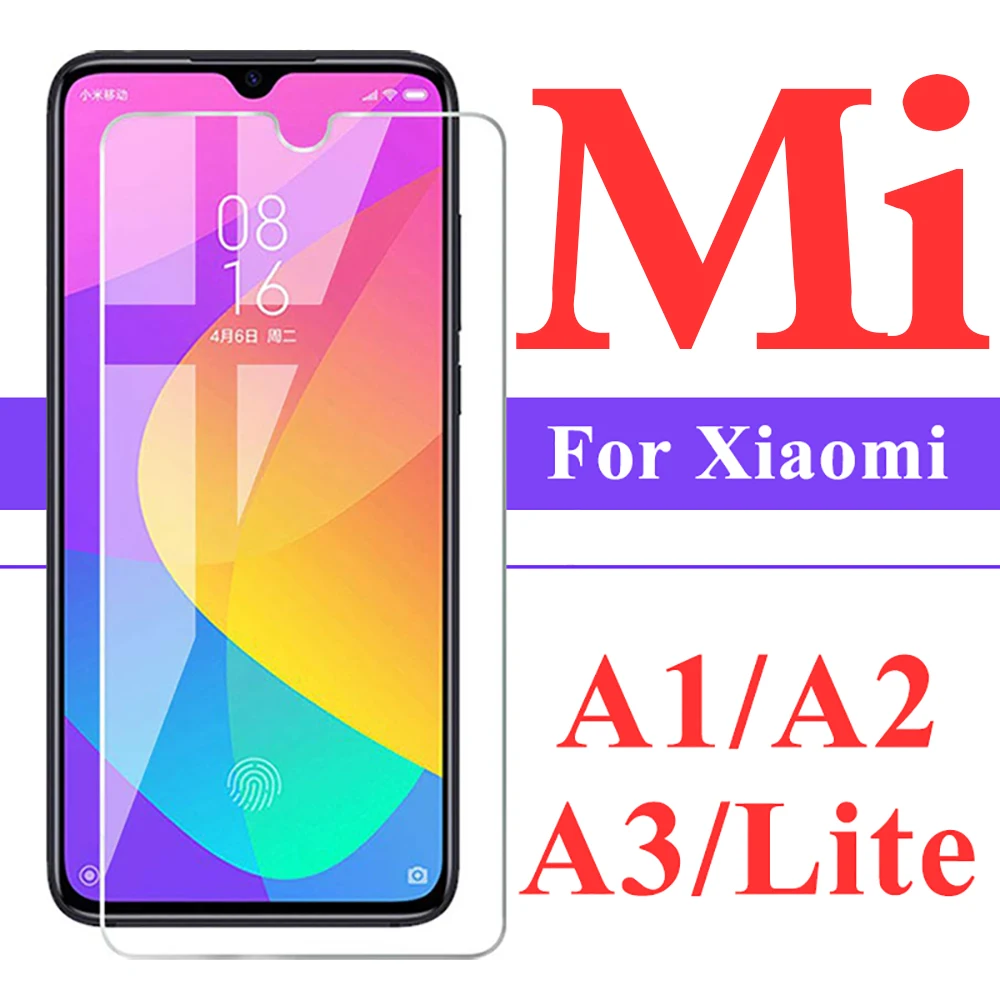 Стекло для Xiao mi A1 A3 A2 9 SE Life Защита экрана Xaio 8 Lite 8lite Защитная пленка телефона Ksio CC9e