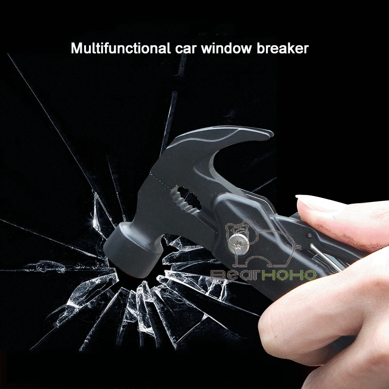 12 in1 выживания Шестерни окна автомобиля автоматический бытовой мультиинструмент