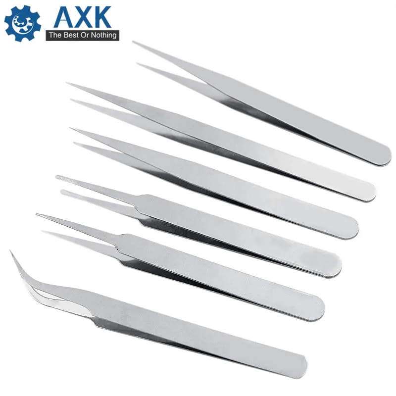 6 шт. Пинцет Набор антикислотных некоррозионных инструментов для ремонта и