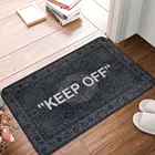 Белый коврик, сохраняющий тепло полиэстер, коврик для ног, нескользящий абсорбирующий коврик для кухни, спальни, балкона, мультяшный