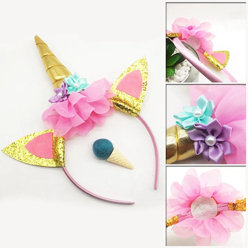 Милая Одежда для девочек с цветочным рисунком украшением в виде кошачьих ушек