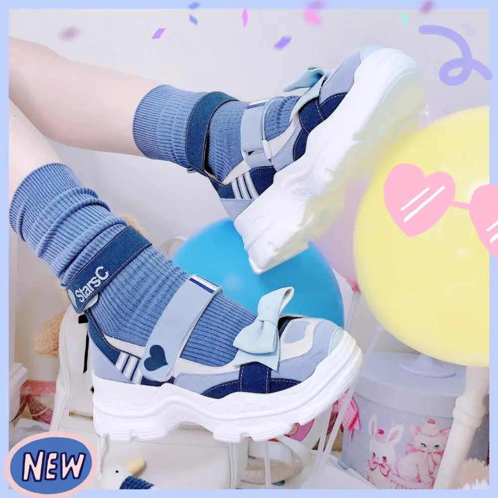 

Lolita shoes sweet princess daily japanese casual sports shoes thick bottom college style kawaii shoes cosplay loli women shoes
