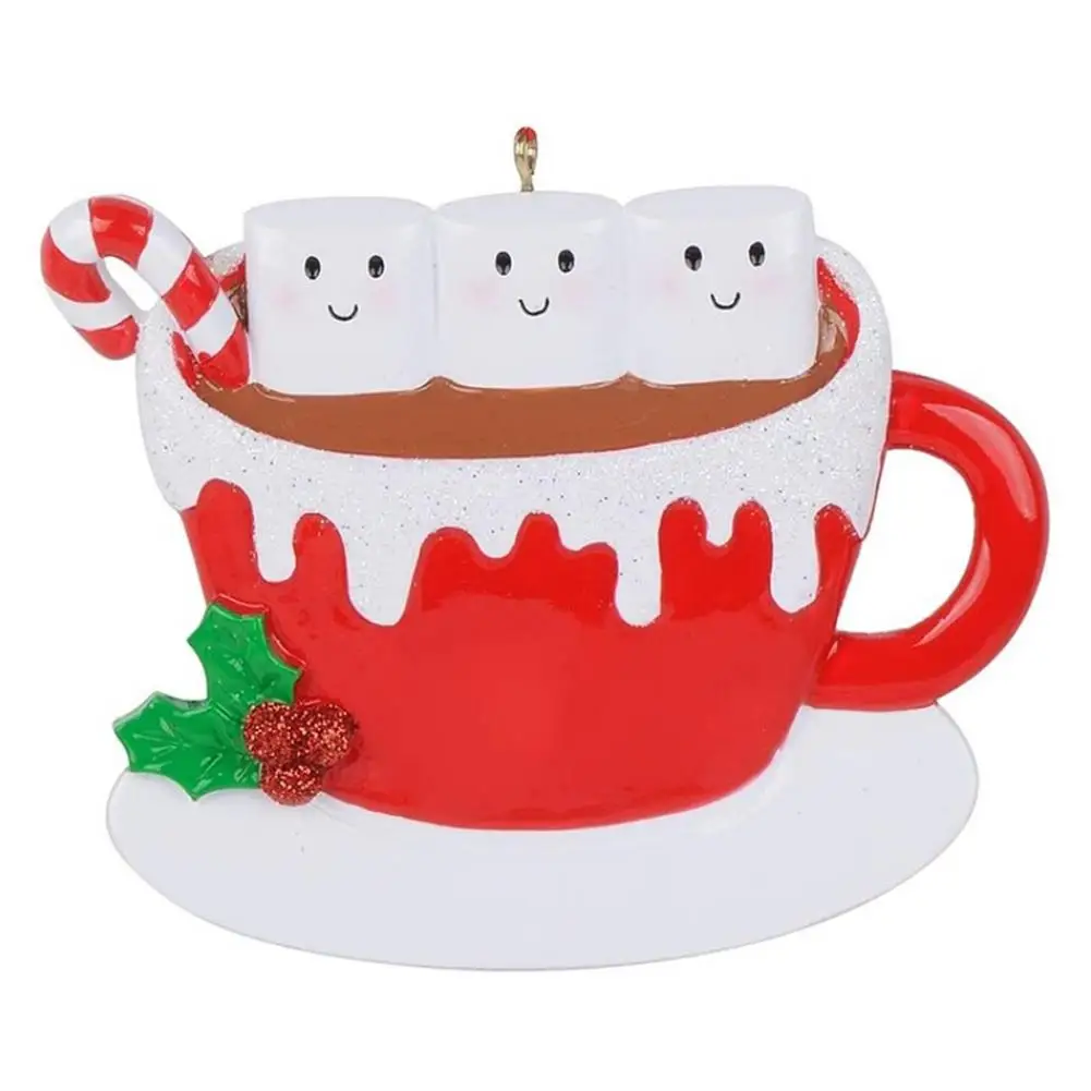 

Creative Christmas Resin Ornament Cute Xmas Tree Decor Hanging Pendant Santa Claus For Home Kids Toys Party New Year Gifts New