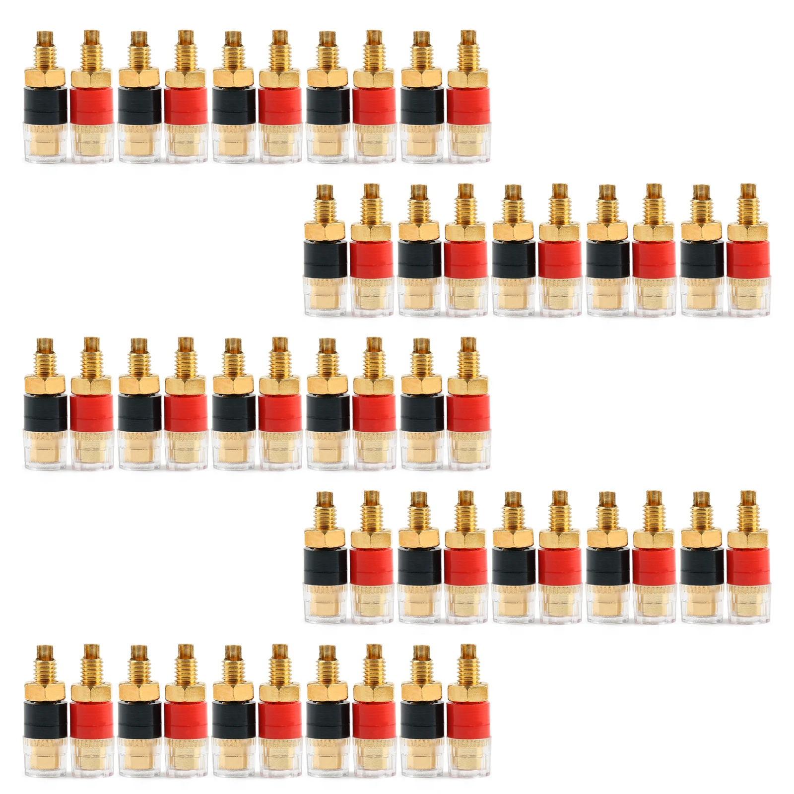 Artudatech 50 шт в наборе Медь усилитель Динамик кабель терминал для разъем 4 мм типа