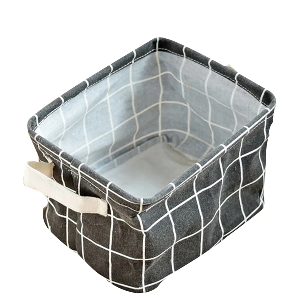 Корзина для хранения из хлопка и льна столешница сортировки мелочей домашнее