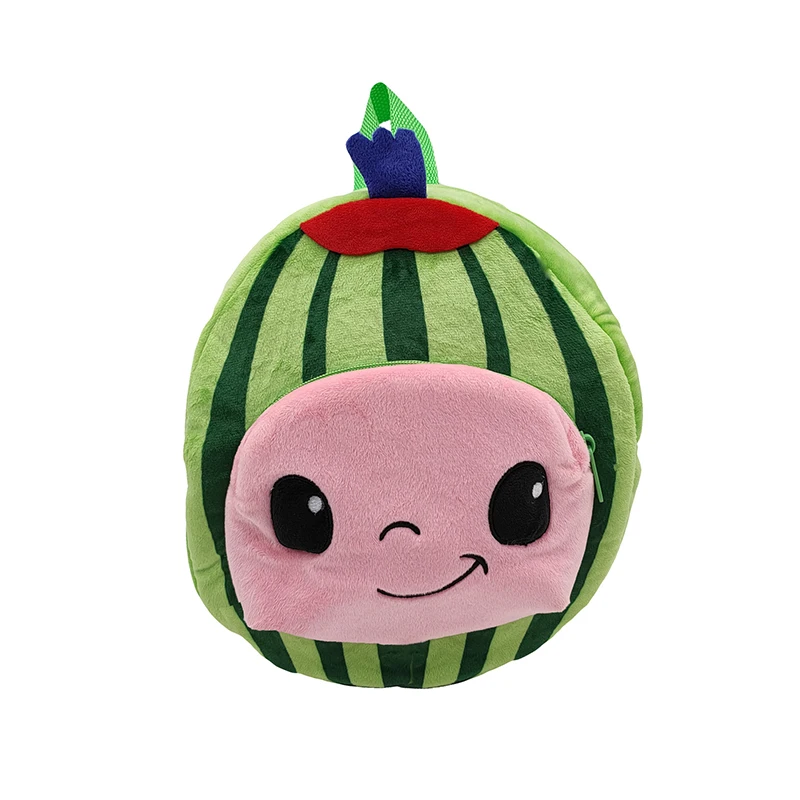 Милые школьные ранцы с рисунком арбуза Детский плюшевый рюкзак мультяшный милый