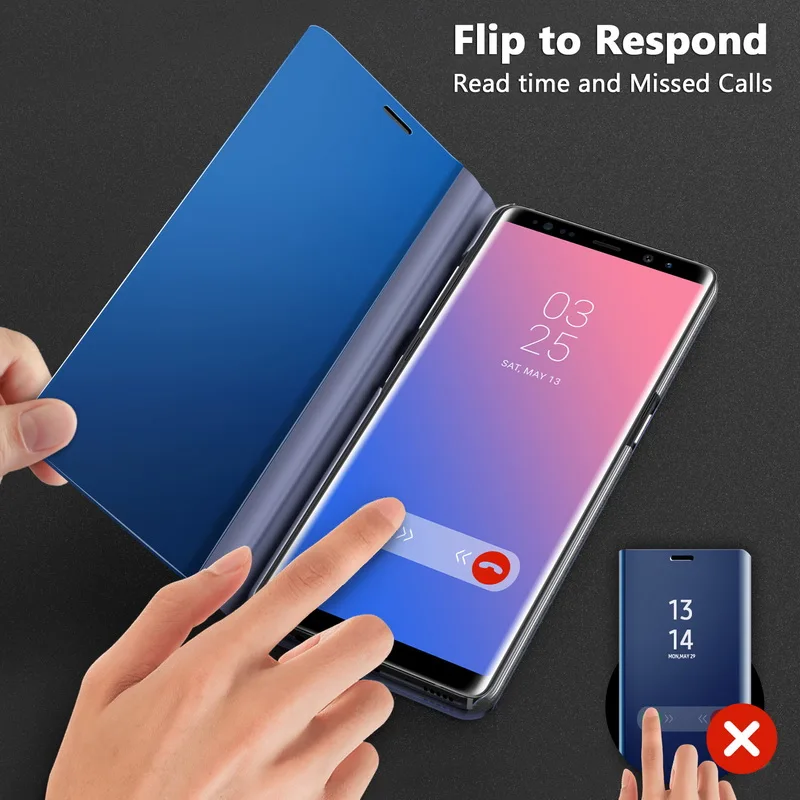 

Poco X3 Case Smart Mirror Cases For Xiaomi Redmi Note 9 8 Pro 9s 9C 9A 8A 10X Pocophone F1 F2 NFC Mi 9T 10 Ultra Lite SE Covers