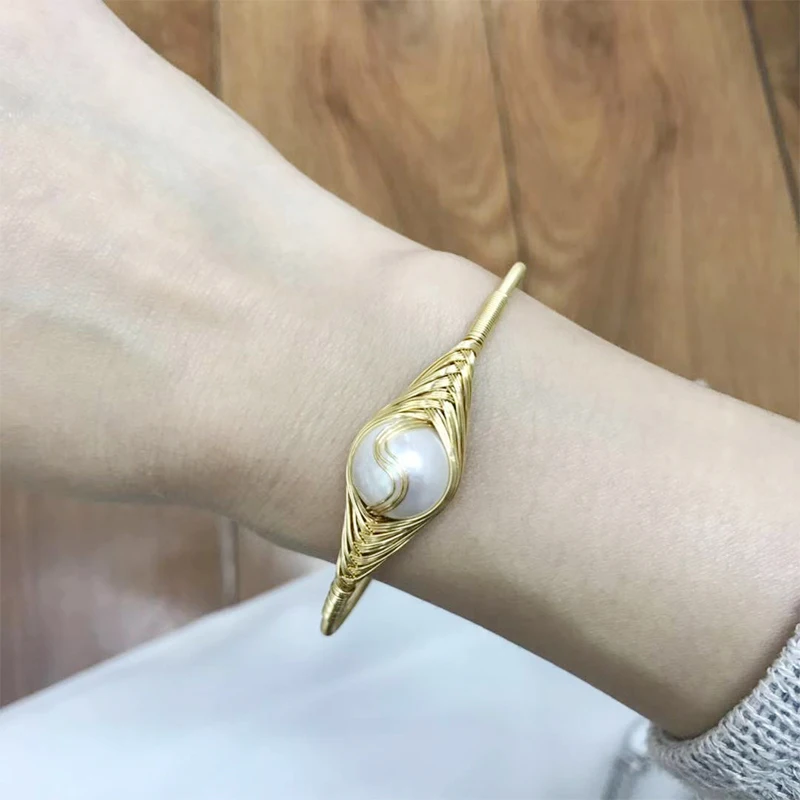 Огромный Классический Большой браслет с искусственными элементами богемный