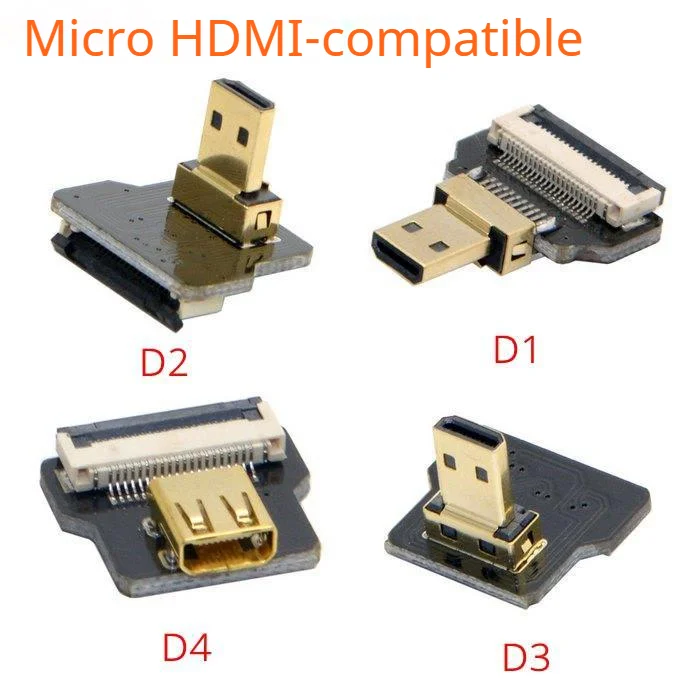 FPV HD Тип A2 штекер вверх вниз Угловой 90 градусов к HDMI совместимый TV FPC плоский