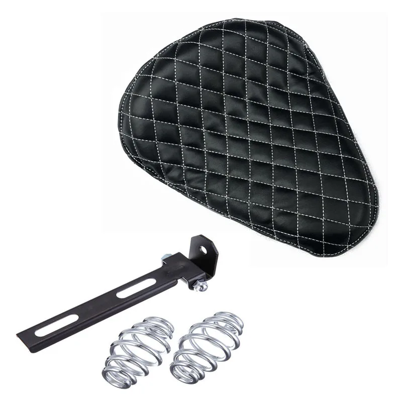 Подушка на сиденье мотоцикла соло водителя с пружиной для чоппера поплавок