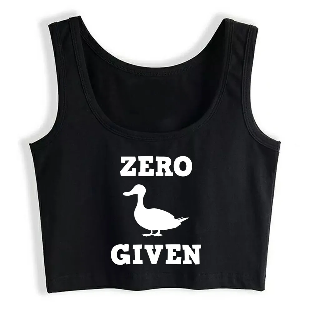 

Crop Top Women Zero Ducks Given Harajuku Tank Top Women Comic Women Clothes