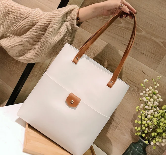 Модная женская сумка тоут из ПУ кожи вместительная через плечо Женская винтажная