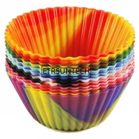 50sets camouflage muffin cups baking accessories bakeware silicone food grade cupcake mold cake jelly decorating tools reusable